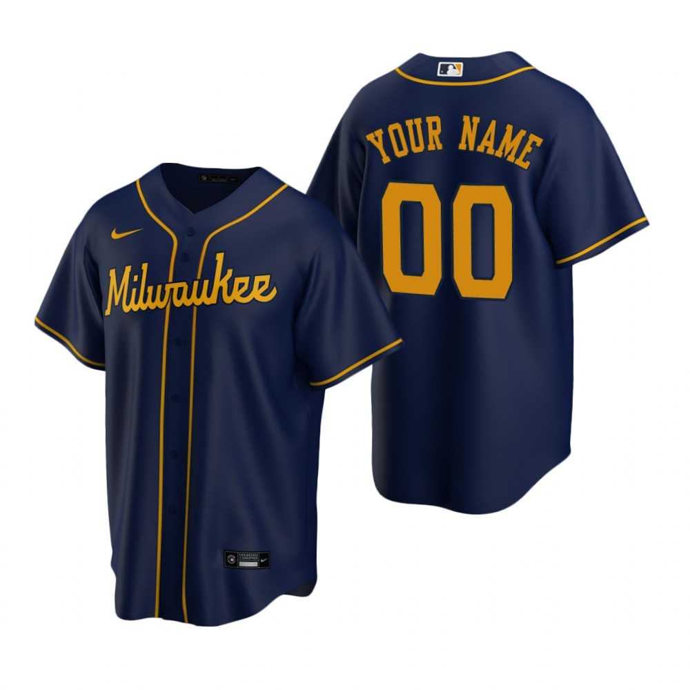 Milwaukee Brewers Customized Nike Navy Stitched MLB Cool Base Jersey,We sell and wholesale Milwaukee Brewers Customized Nike Navy Stitched MLB Cool Base Jersey on line form chian!